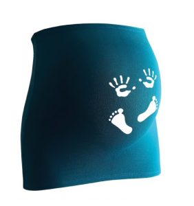 Mamaband Schwangerschaftsbauchband mit Foto oder Logo und dein Text